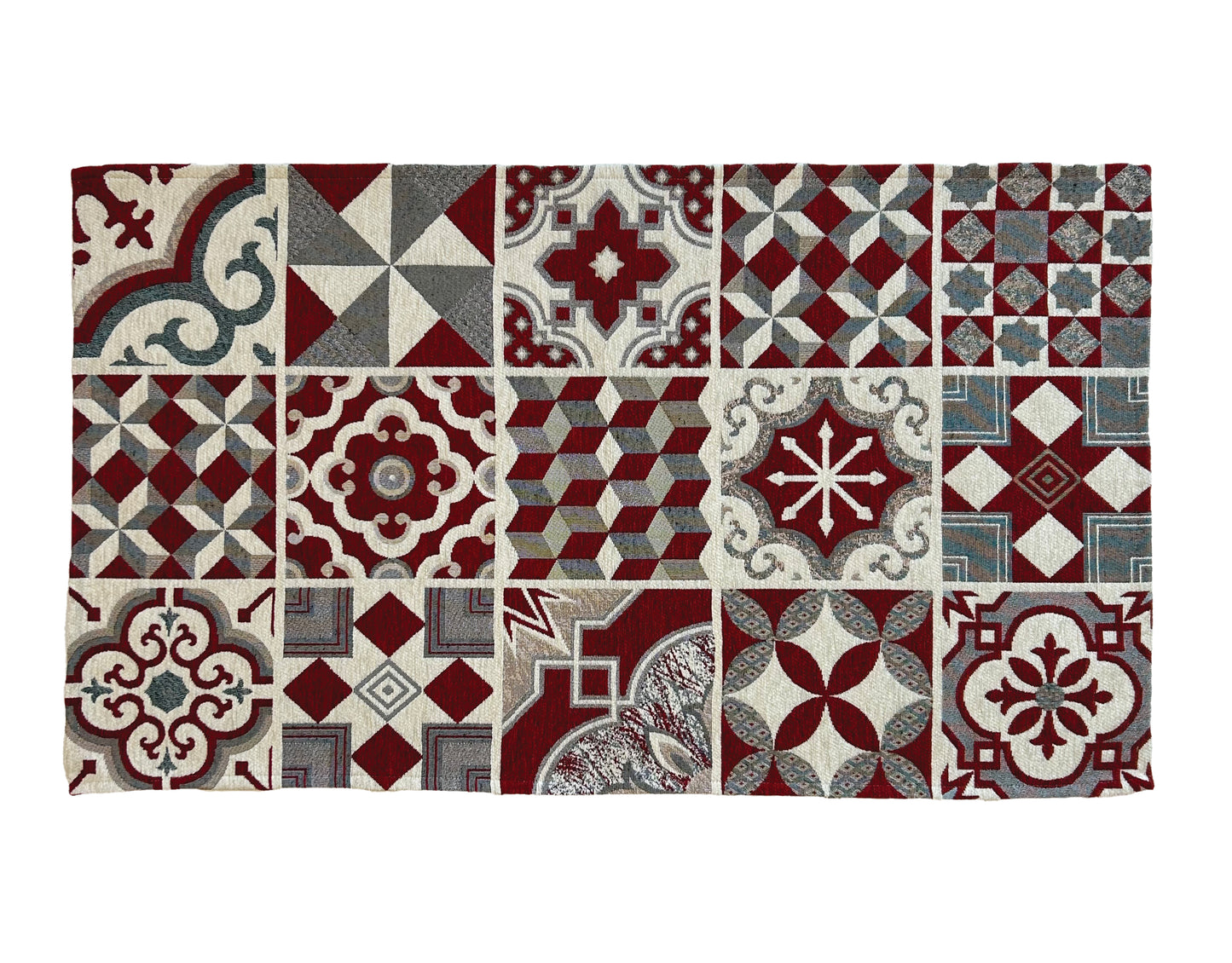 Tappeto Maioliche Rosso