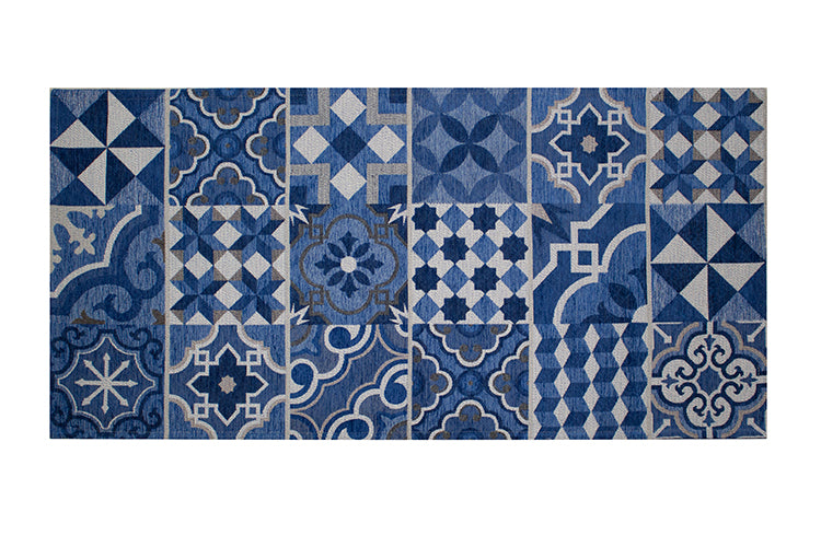 Tappeto Cementine Blu