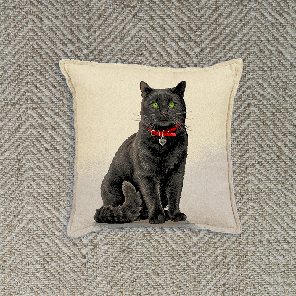 Cuscino Pet Gatto Nero