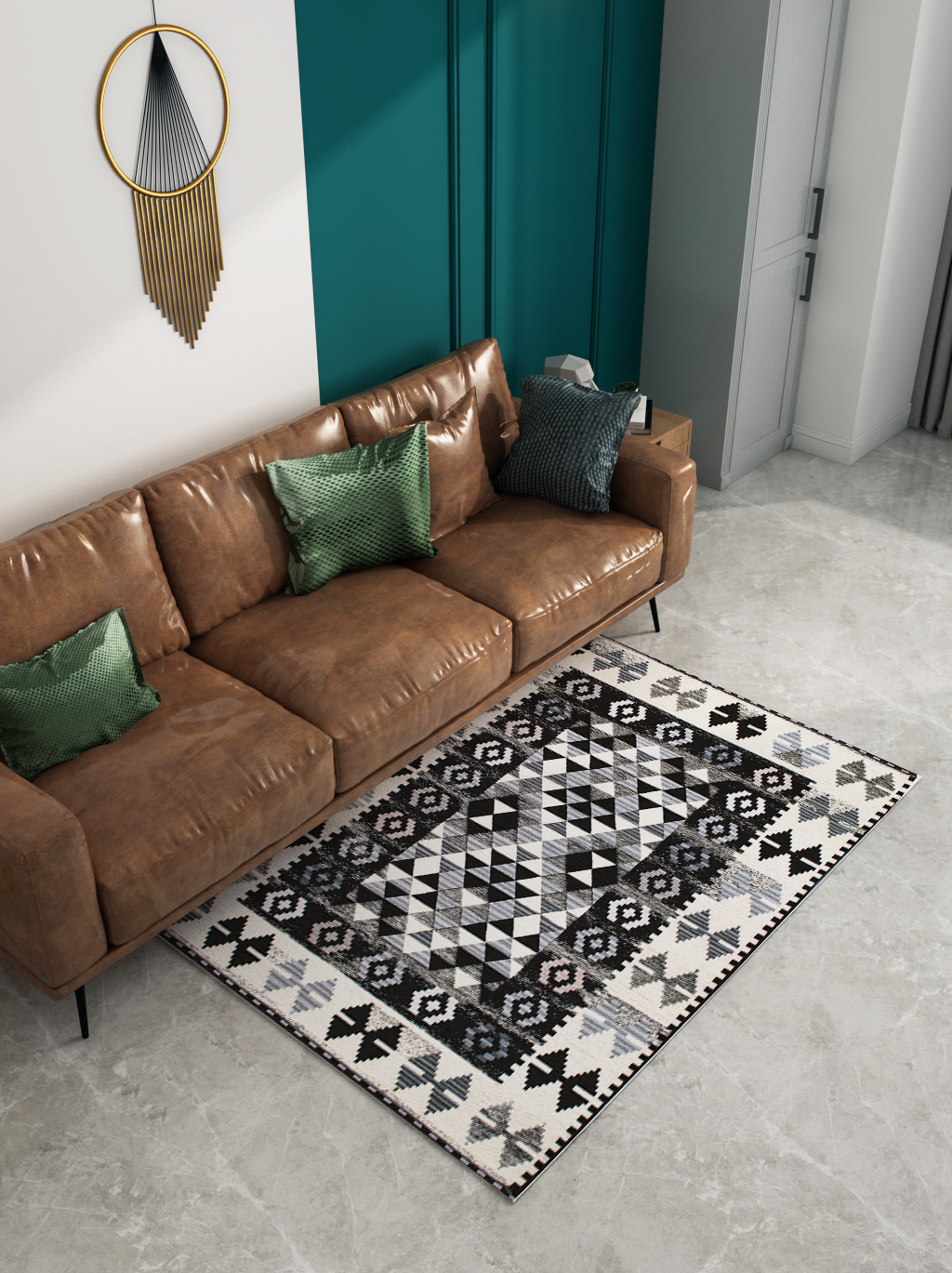 Tappeto Kilim Nero