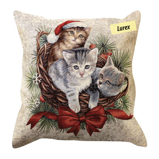 Cuscino Arredo Gatos Gatti Fiocco