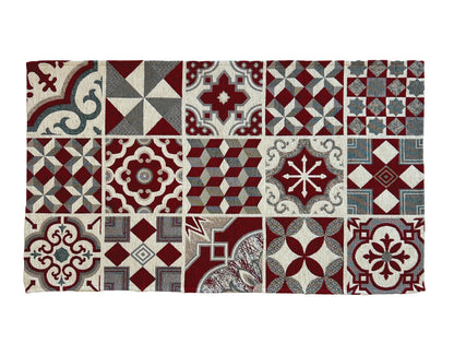 Tappeto Maioliche Rosso