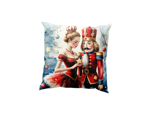 Cuscino Arredo Digitale Lurex Schiaccianoci e Ballerina