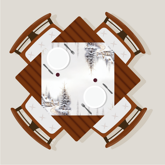 Centrotavola Casette Innevate