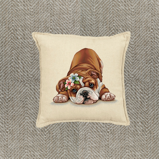 Cuscino Puppies Bulldog Inglese