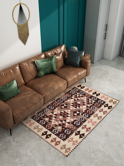 Tappeto Kilim Marrone